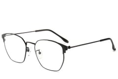 Gafas de metal negro semi al aire #BS0406-0252