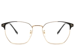 Semi-rimless Golden Metal Glasses #BS0406-0253