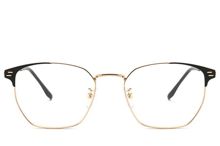 Gafas de metal dorado semi al aire #BS0406-0253