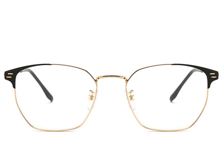 Gafas de metal dorado semi al aire #BS0406-0253