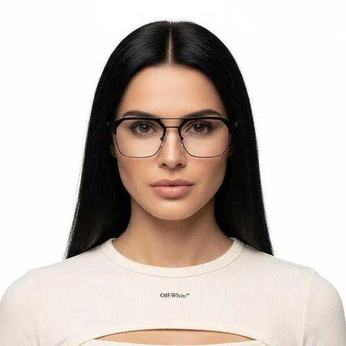 Lunettes TR90 noires semi-cerclées #BS0406-0255
