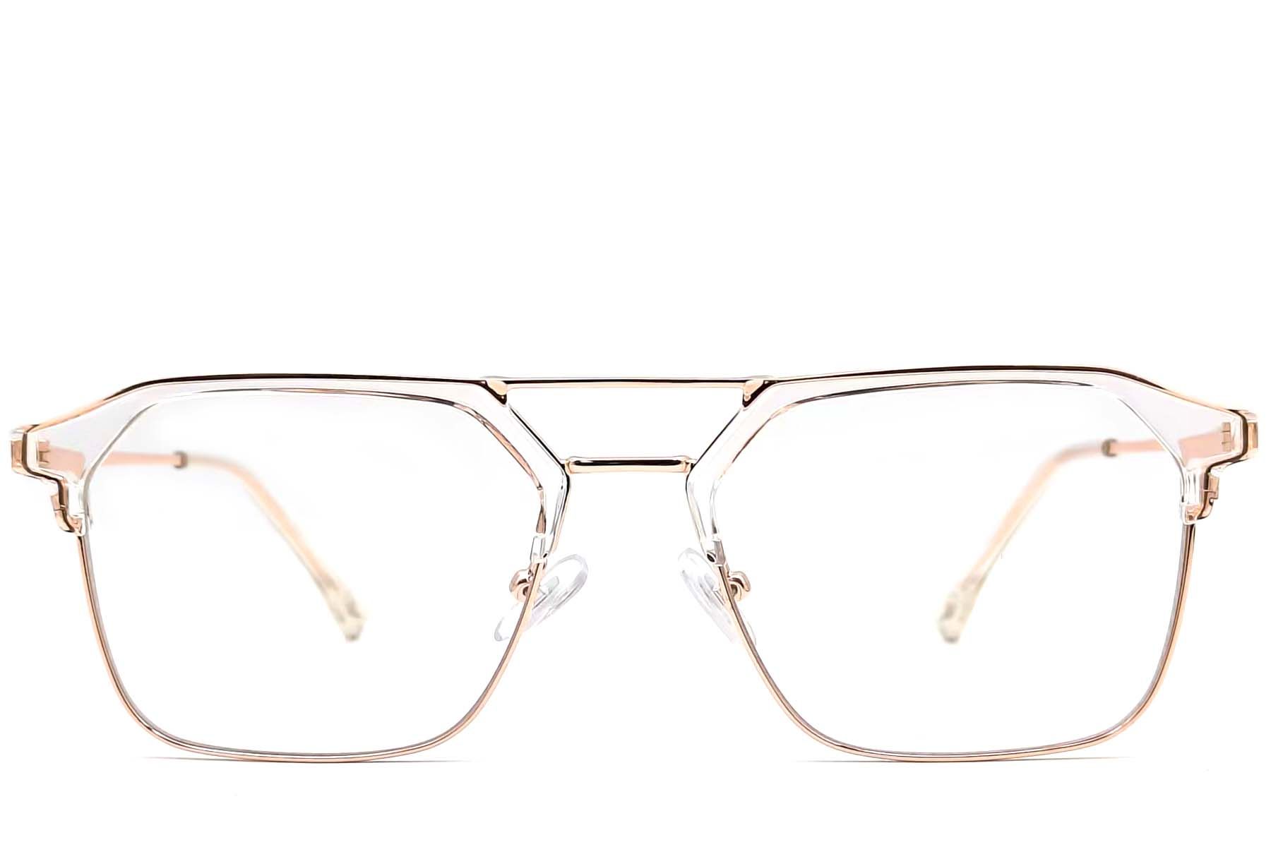 Semi-rimless Pink TR90 Glasses #BS0406-0256