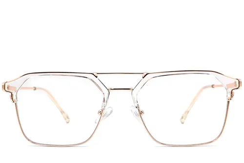 Lunettes TR90 roses semi-cerclées #BS0406-0256
