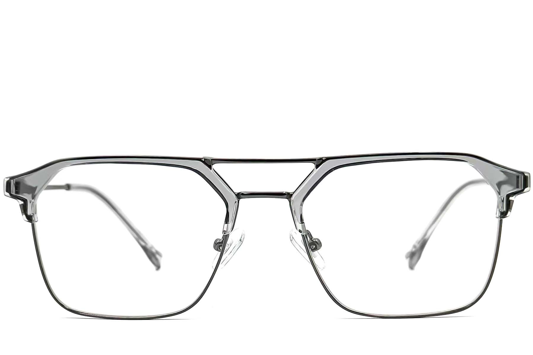 Semi-rimless Grey TR90 Glasses #BS0406-0257