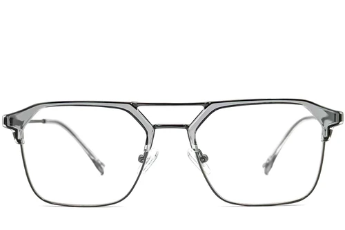 Semi-rimless Grey TR90 Glasses #BS0406-0257
