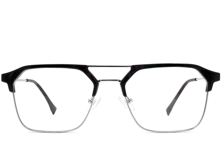 Semi-rimless Silver TR90 Glasses #BS0406-0259