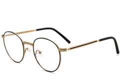 Oval Golden Metal Glasses #BS0406-0268