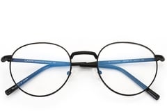 Oval Black Metal Glasses #BS0406-0270