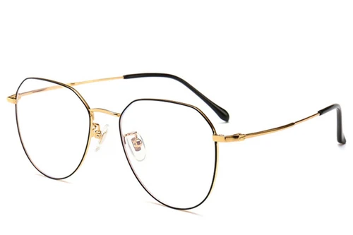 Ovale zwarte titanium bril #BS0406-0271