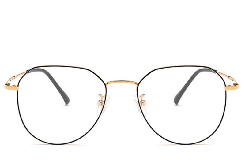 Oval Black Titanium Glasses #BS0406-0271