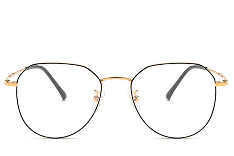 Gafas ovaladas de titanio negro #BS0406-0271