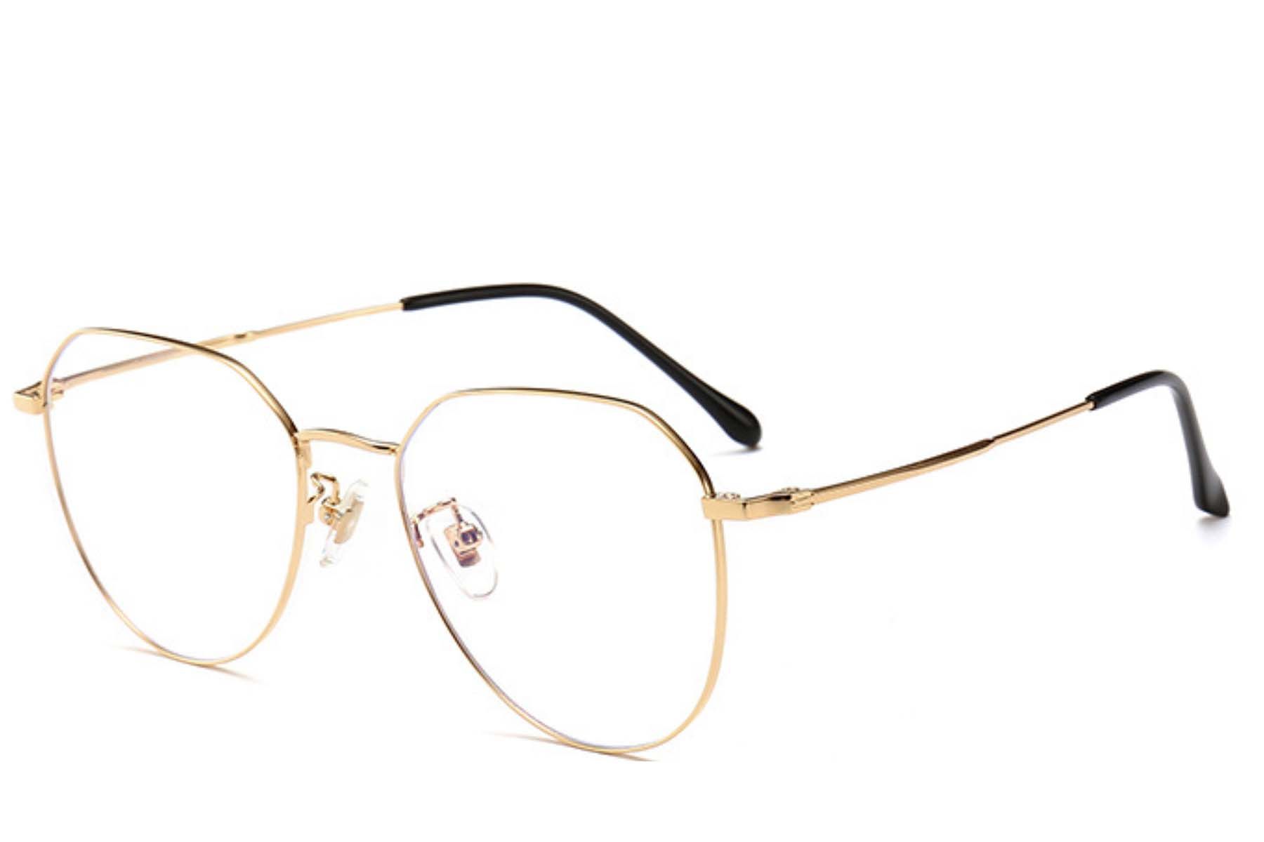 Oval Golden Titanium Glasses #BS0406-0272