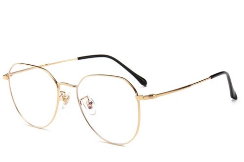 Oval Golden Titanium Glasses #BS0406-0272