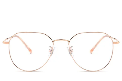 Lunettes ovales en titane rose #BS0406-0273