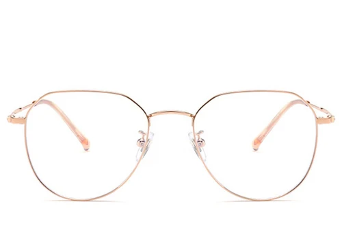 Lunettes ovales en titane rose #BS0406-0273