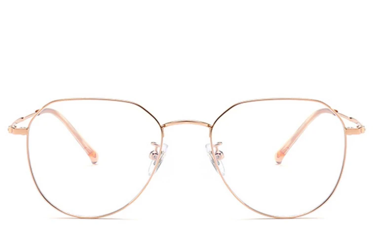 Oval Pink Titanium Glasses #BS0406-0273