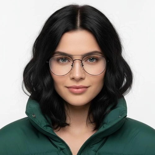 Aviator Black Titanium Glasses #BS0406-0274