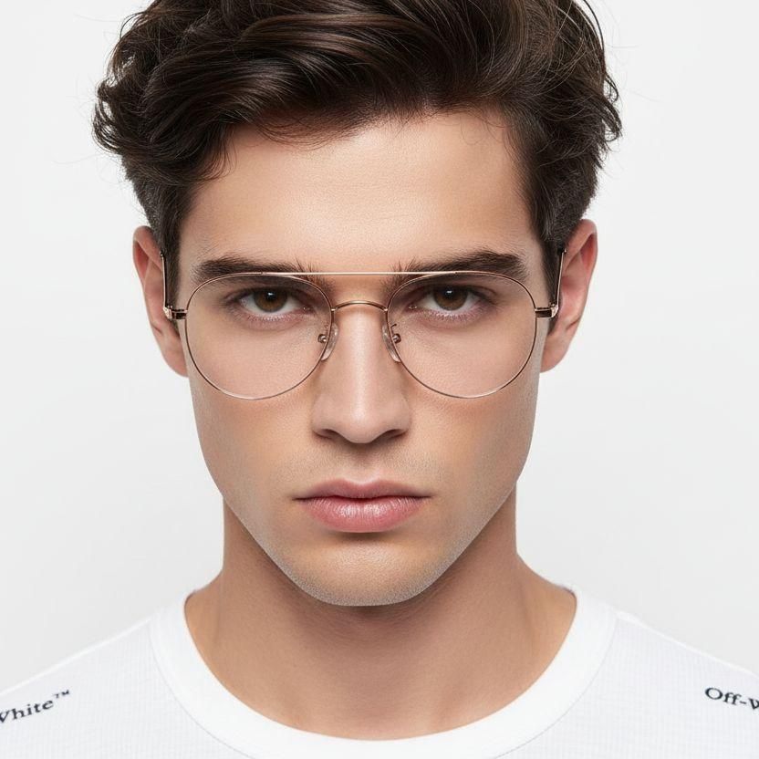 Pilotenbrille in Rosa aus Titan #BS0406-0275