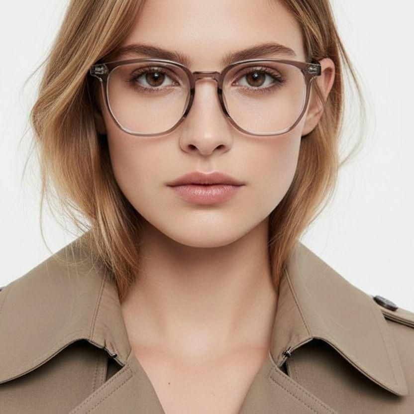 Rectangular Grey TR90 Glasses #BS0406-0279