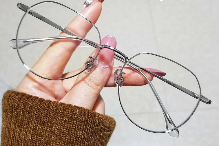 Geometric Silver Metal Glasses #BS0406-0286