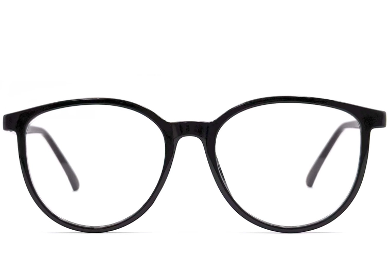 Ovale zwarte TR90 bril #BS0406-0288