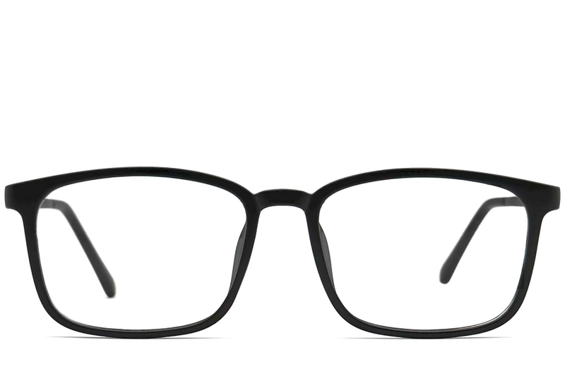 Rectangular Black TR90 Glasses #BS0406-0293