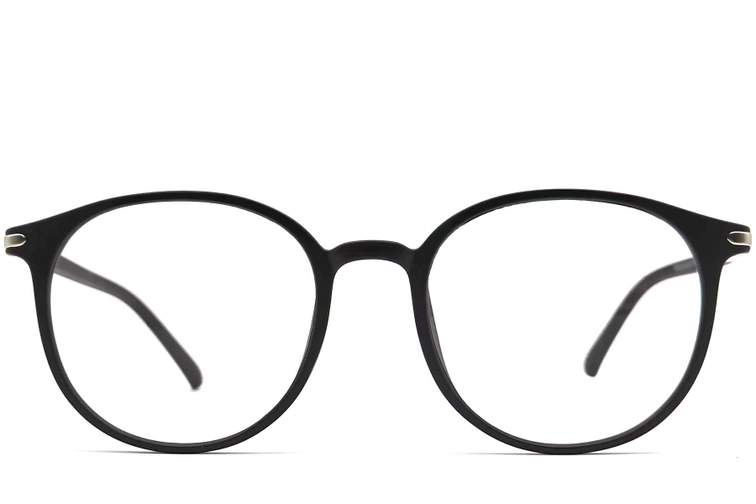 Oval Black TR90 Glasses #BS0406-0302