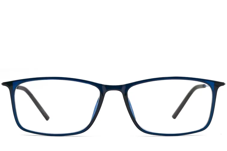 Rectangular Blue Ultem Glasses #BS0406-0306