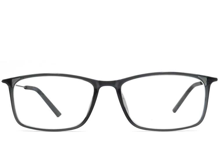 Rectangular Grey Ultem Glasses #BS0406-0307