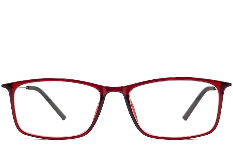 Rectangular Red Ultem Glasses #BS0406-0308