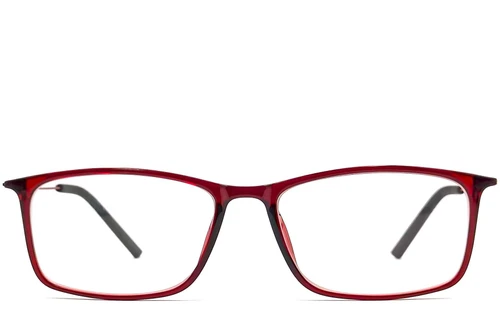 Rectangular Red Ultem Glasses #BS0406-0308