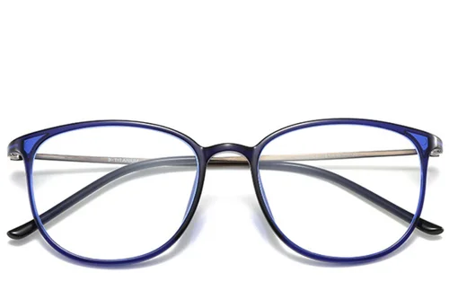 Lunettes ovales bleues Ultem #BS0406-0311