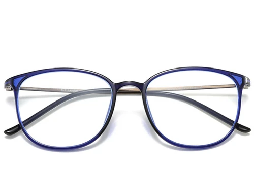 Oval Blue Ultem Glasses #BS0406-0311