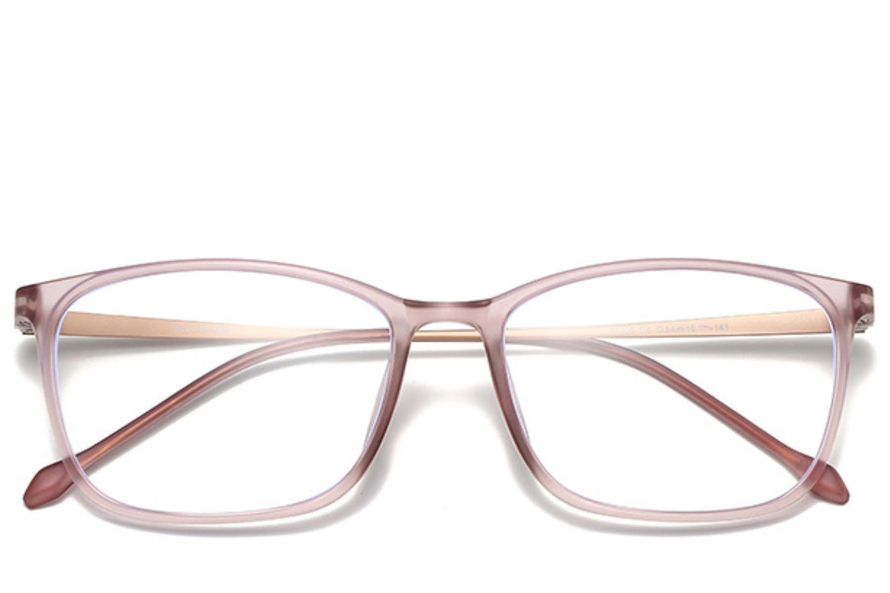 Rechteckige rosa Ultem-Brille #BS0406-0317