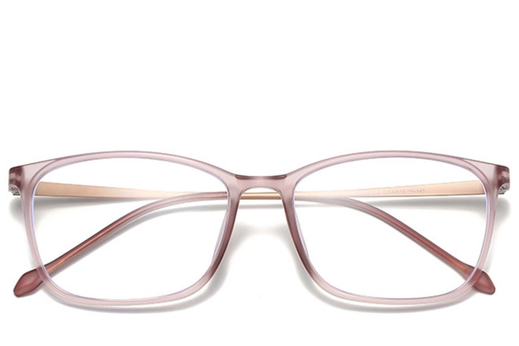 Rectangular Pink Ultem Glasses #BS0406-0317