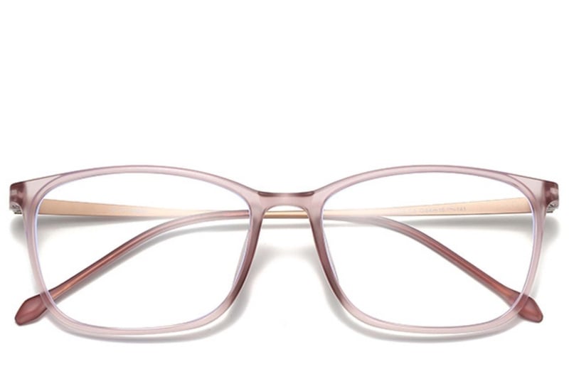 Rectangular Pink Ultem Glasses #BS0406-0317