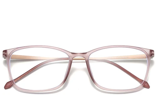 Rechteckige rosa Ultem-Brille #BS0406-0317