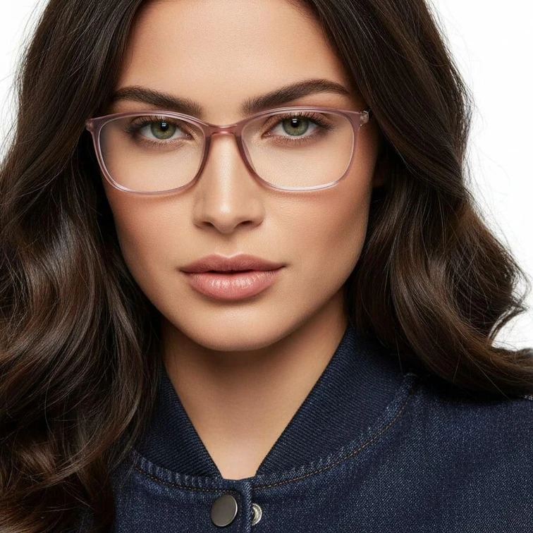 Vasos rectangulares Ultem rosas #BS0406-0317