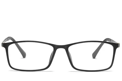 Lunettes rectangulaires noires Ultem #BS0406-0319