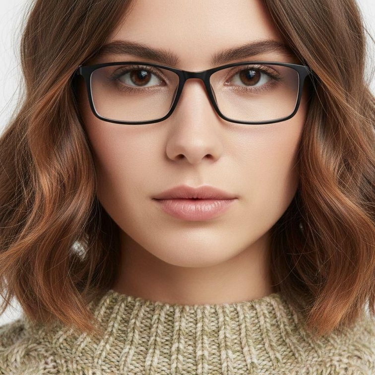 Rectangular Black Ultem Glasses #BS0406-0319