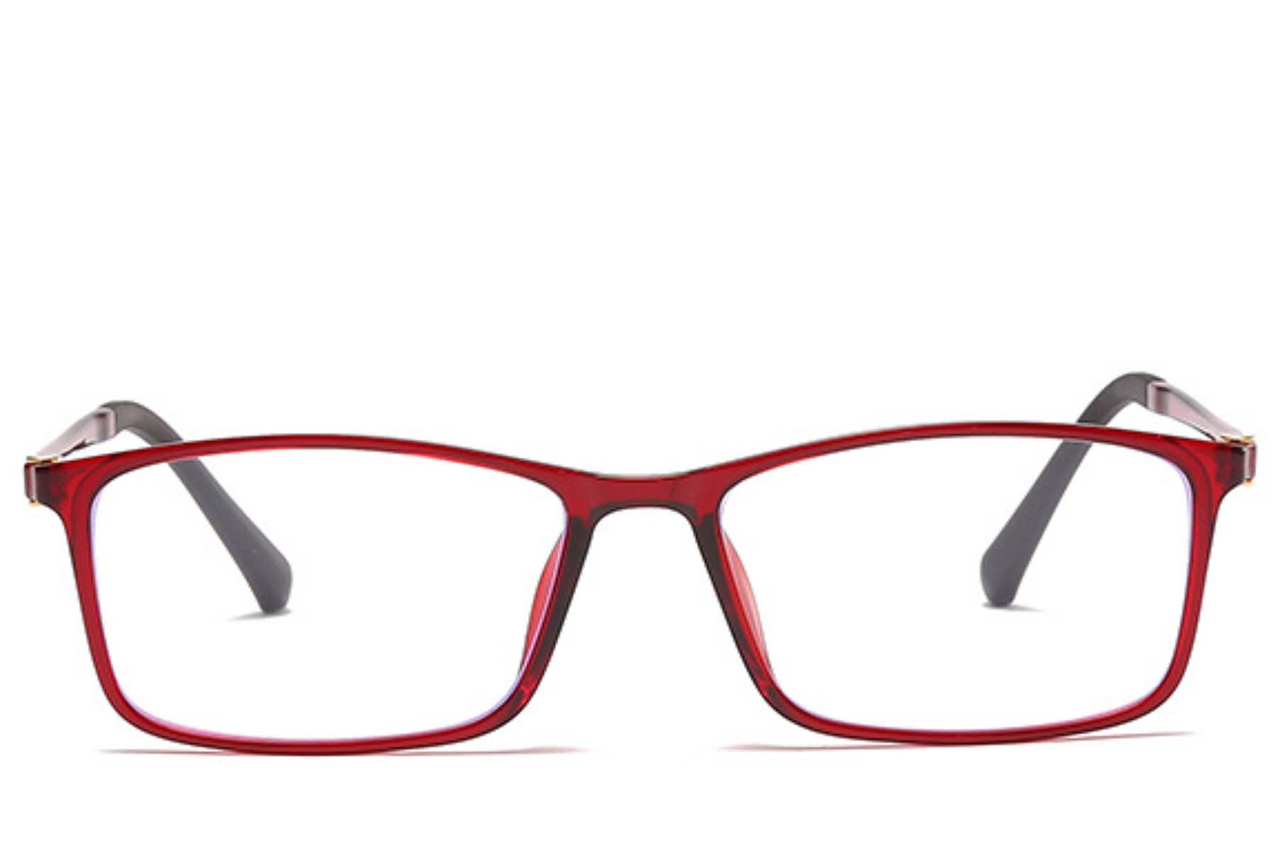 Rectangular Red Ultem Glasses #BS0406-0320
