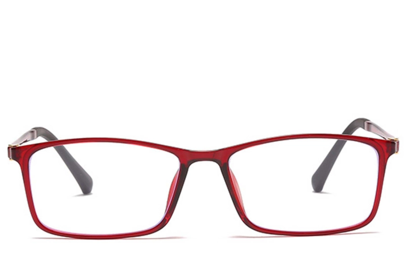 Rectangular Red Ultem Glasses #BS0406-0320