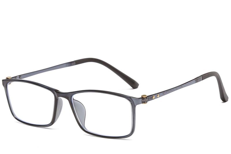 Rectangular Grey Ultem Glasses #BS0406-0321