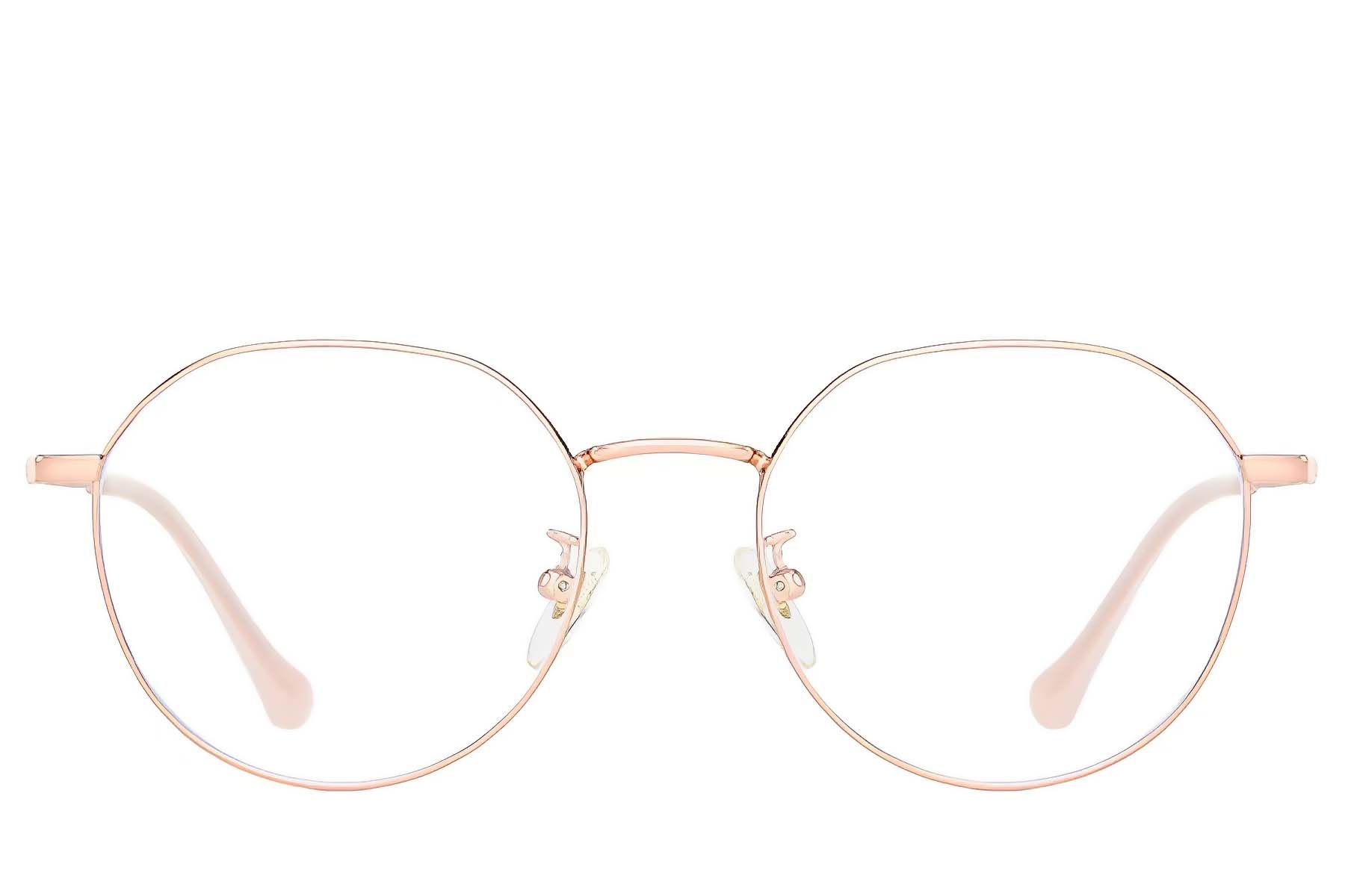 Ovale roze titanium bril #BS0406-0322