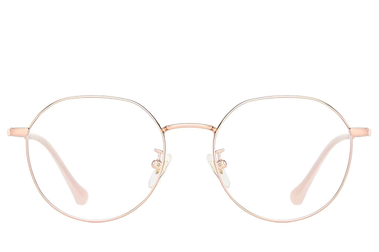 Oval Pink Titanium Glasses #BS0406-0322