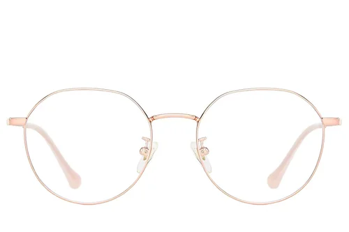 Lunettes ovales en titane rose #BS0406-0322