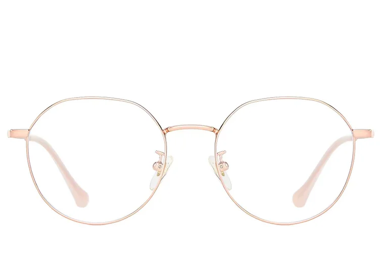 Lunettes ovales en titane rose #BS0406-0322