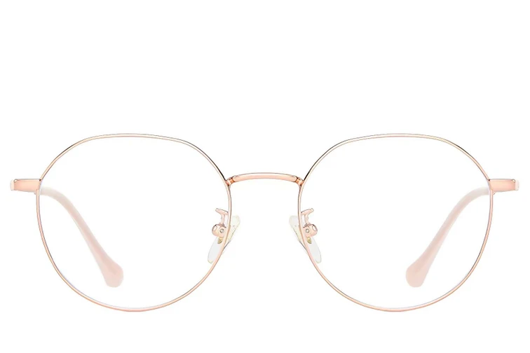 Oval Pink Titanium Glasses #BS0406-0322