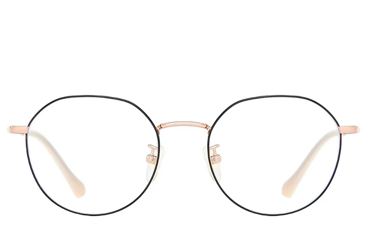 Oval Black Titanium Glasses #BS0406-0323
