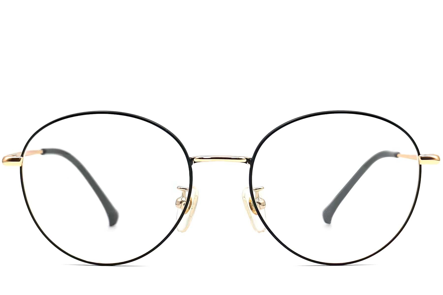 Oval Golden Titanium Glasses #BS0406-0325